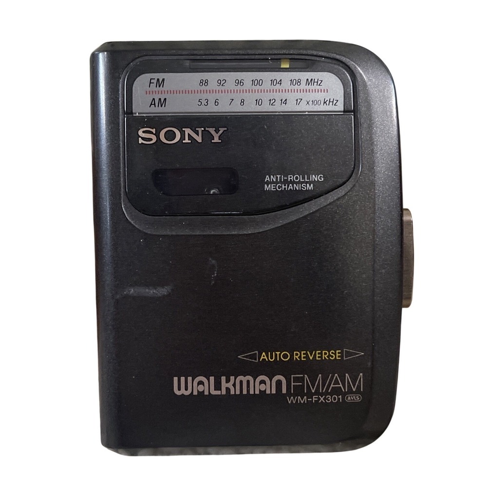 Sony Walkman WM-FX301 Radio AM/FM Cassette Player Tested Works, Fully Functional